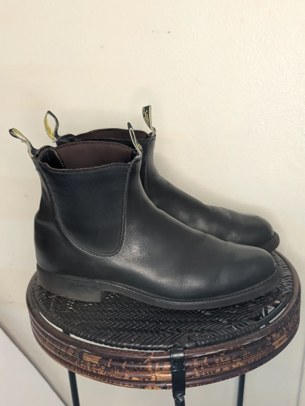 RM Williams Australia Chelsea Black Leather Boots Men 10 AU  11 US 12 Comfort